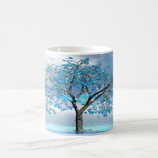 Crystal Blue Tree Coffee Mug (Center)