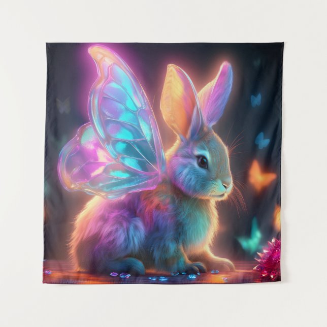 Crystal Bunny Tapestry (Front)