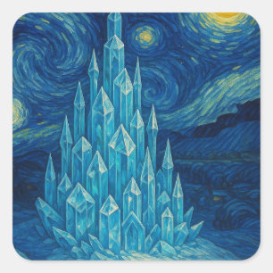 Crystal Castle Starry Night Sticker