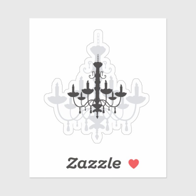 Crystal Chandelier Black Gothic and Shadow (Sheet)