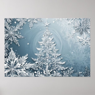 Crystal Christmas Tree Digital Christmas Wall Art