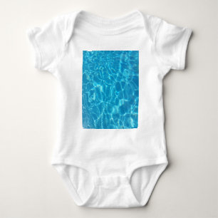 Crystal Clear Sky Blue Pool Water Baby Bodysuit