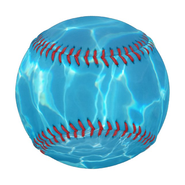 Crystal Clear Sky Blue Pool Water Baseball (Back)