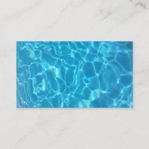 Crystal Clear Sky Blue Pool Water Business Card