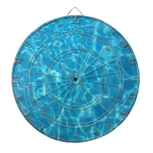 Crystal Clear Sky Blue Pool Water Dartboard