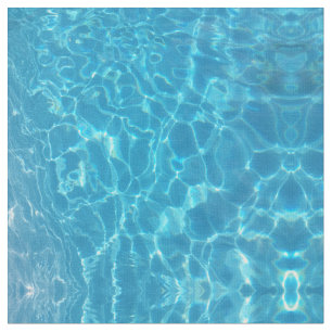 Crystal Clear Sky Blue Pool Water Fabric