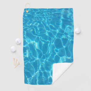 Crystal Clear Sky Blue Pool Water Golf Towel