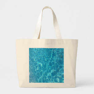 Crystal Clear Sky Blue Pool Water Large Tote Bag