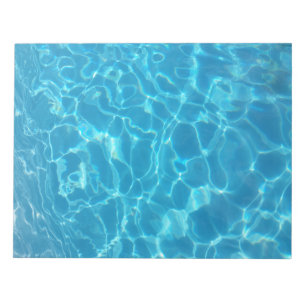 Crystal Clear Sky Blue Pool Water Notepad