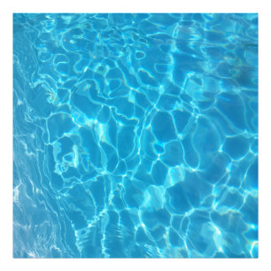 Crystal Clear Sky Blue Pool Water Photo Print