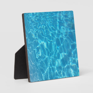 Crystal Clear Sky Blue Pool Water Plaque