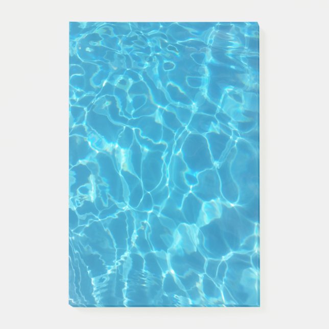 Crystal Clear Sky Blue Pool Water Post-it Notes (Front)