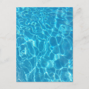 Crystal Clear Sky Blue Pool Water Postcard
