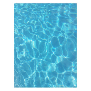 Crystal Clear Sky Blue Pool Water Tablecloth