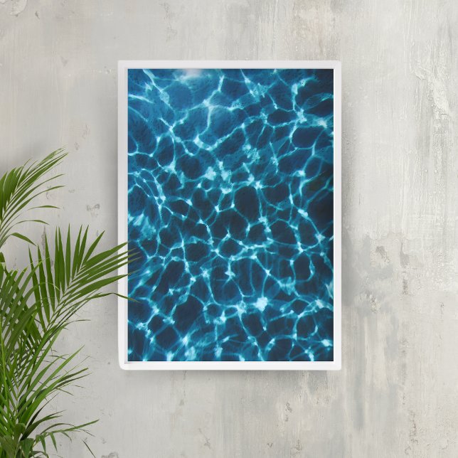 Crystal Clear Waters - Minimalist Blue Ocean Photo Poster (Creator Uploaded)