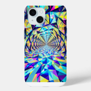 Crystal Corridor: Journey Through the Prism iPhone 15 Case