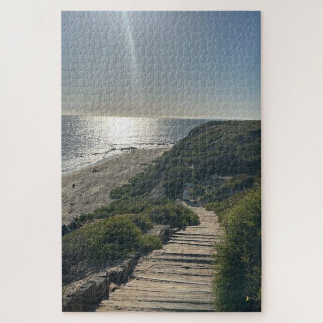 Crystal Cove, California Path to the Beach Jigsaw Puzzle (Vertical)