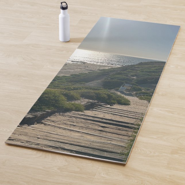 Crystal Cove Ocean Sunset Sand Beach Waves  Yoga Mat (In Situ)