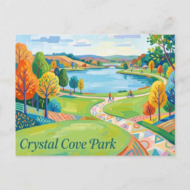Crystal Cove Park USA Postcard (Front)