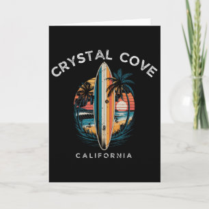 Crystal Cove State Park California Men Women Surfi Card