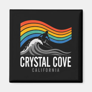 Crystal Cove State Park California Surfboarder Men Magnet
