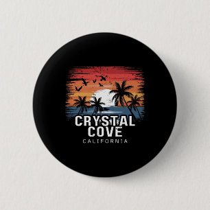 Crystal Cove State Park California Surfing Surfer 6 Cm Round Badge