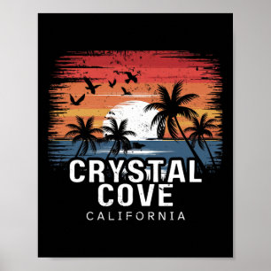 Crystal Cove State Park California Surfing Surfer Poster