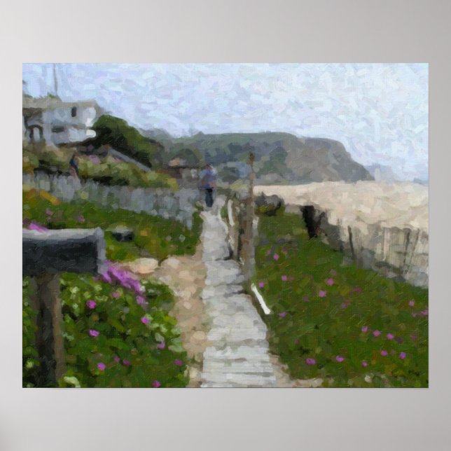 "Crystal Cove Walkway" Poster (Front)