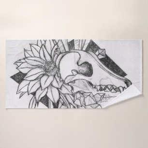 Crystal Coyote Bath Towel