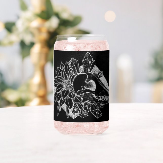 Crystal Coyote Inverted  Can Glass (Insitu (Wedding))