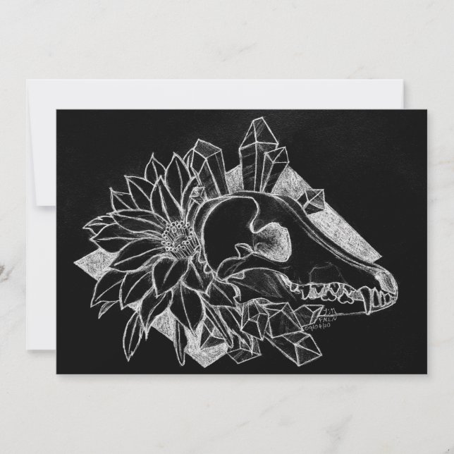 Crystal Coyote Inverted  Invitation (Front)