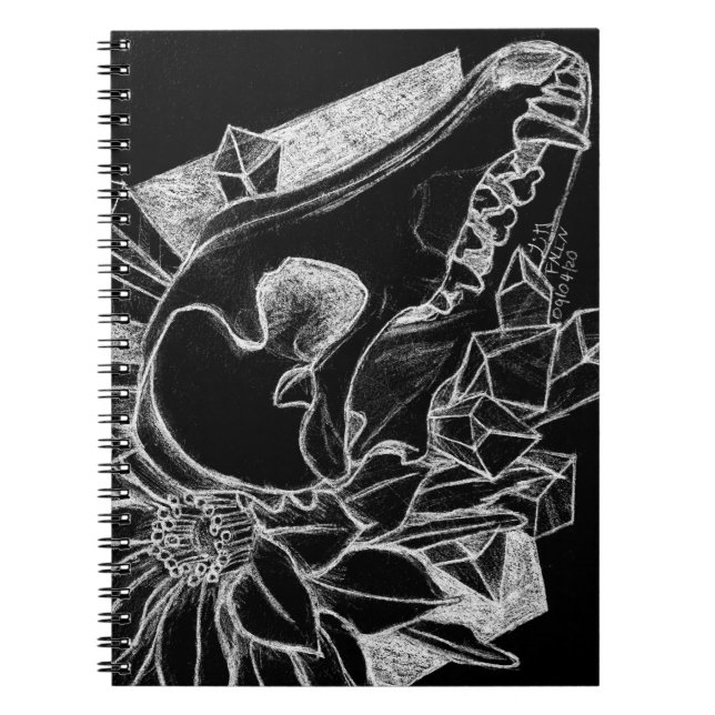 Crystal Coyote Inverted  Notebook (Front)