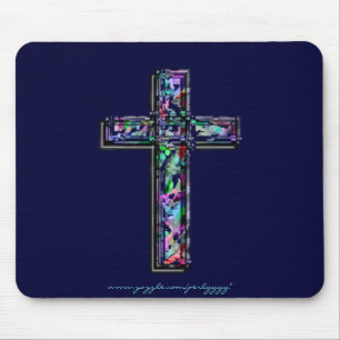 Crystal Cross Mouse Pad
