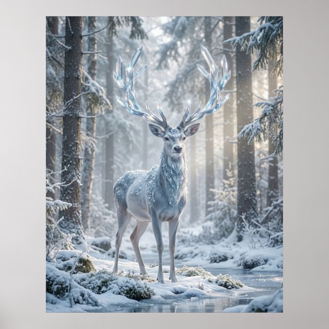 Crystal Deer Winter Light Poster (Front)
