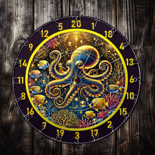 Crystal Depths Octopus Dartboard
