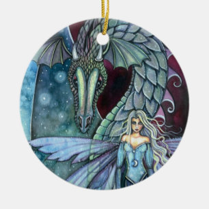 Crystal Dragon Ornament by Molly Harrison