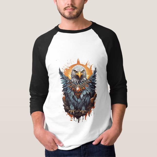 Crystal Eagle Apparel: Unleash Your Wild Spirit T-Shirt (Front)