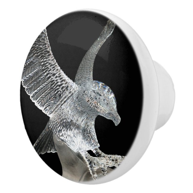 Crystal Eagle Ceramic Knob (Right)