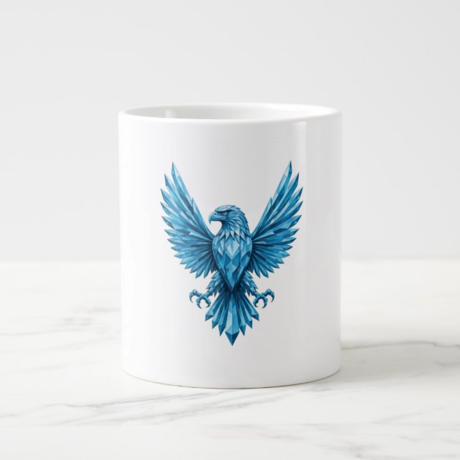 Crystal Eagle Emblem - Symbol of Freedom and Ambit Large Coffee Mug (Front)