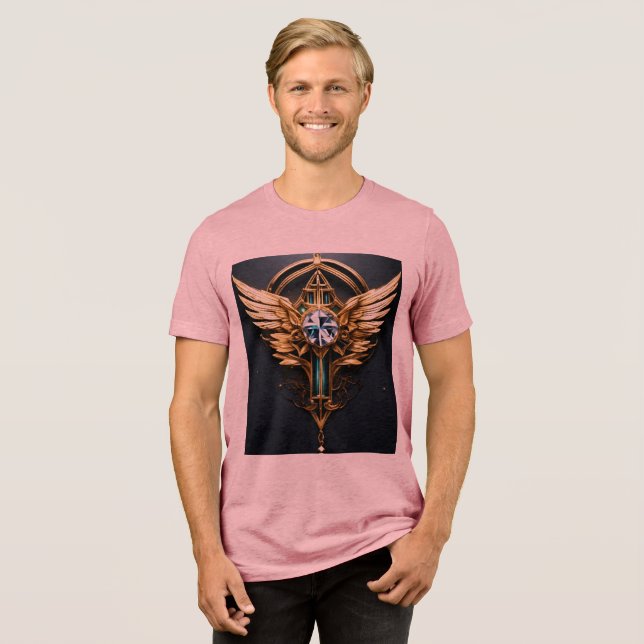 Crystal Eagle Icon Tri-Blend Shirt (Front Full)