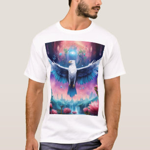 Crystal Eagle in Flight - T-Shirt of Strength and