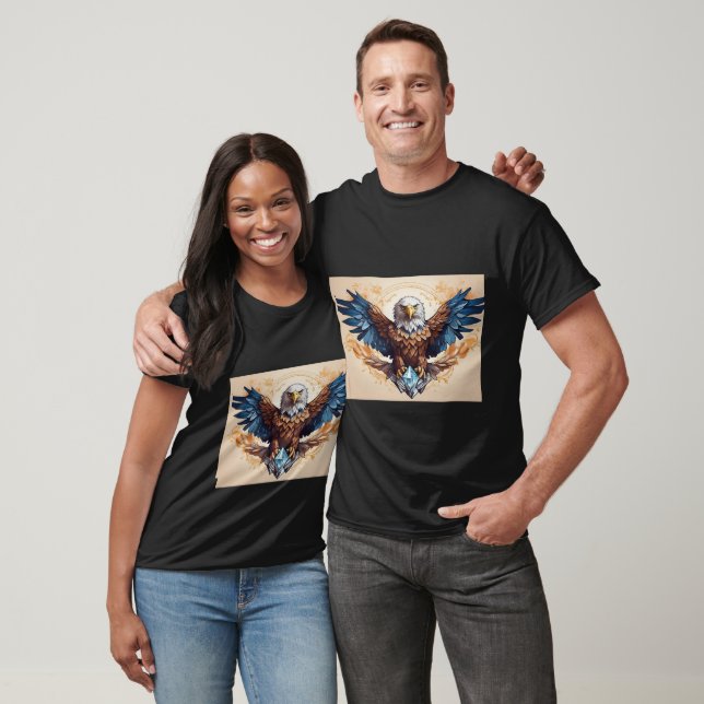 Crystal Eagle: Strength Unleashed T-Shirt (Unisex)