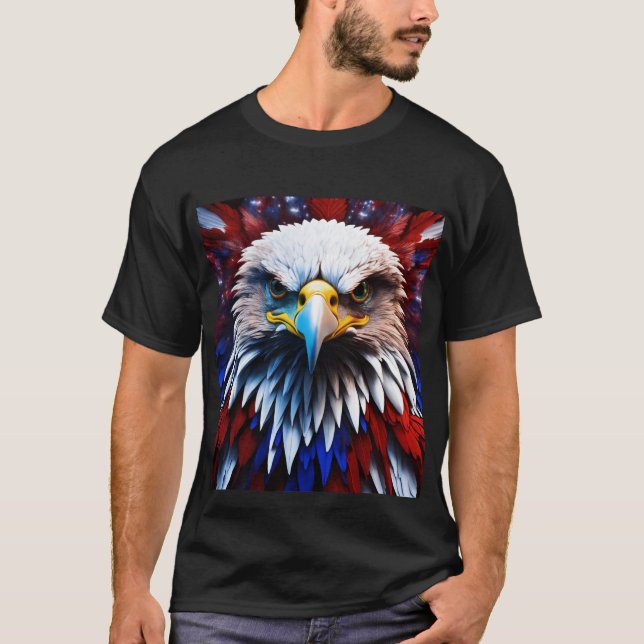 Crystal eagle, symbolising vision & determination T-Shirt (Front)