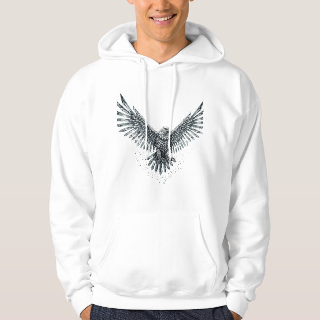 Crystal Eagle Transformation Hoodie (Front)