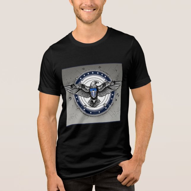 Crystal Eagle Tri-Blend Shirt (Front)