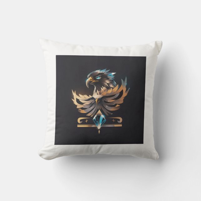 Crystal Eagle: Vision & Determination  Cushion (Front)
