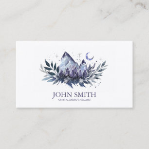 Crystal Energy Healer Chakra Spiritual Meditation Business Card
