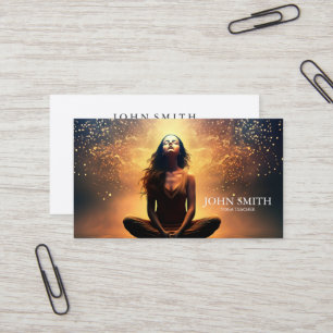 Crystal Energy Healer Chakra Spiritual Meditation Business Card
