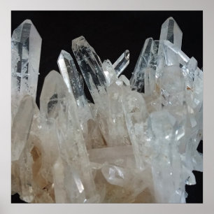Crystal Energy Quartz Cluster Poster