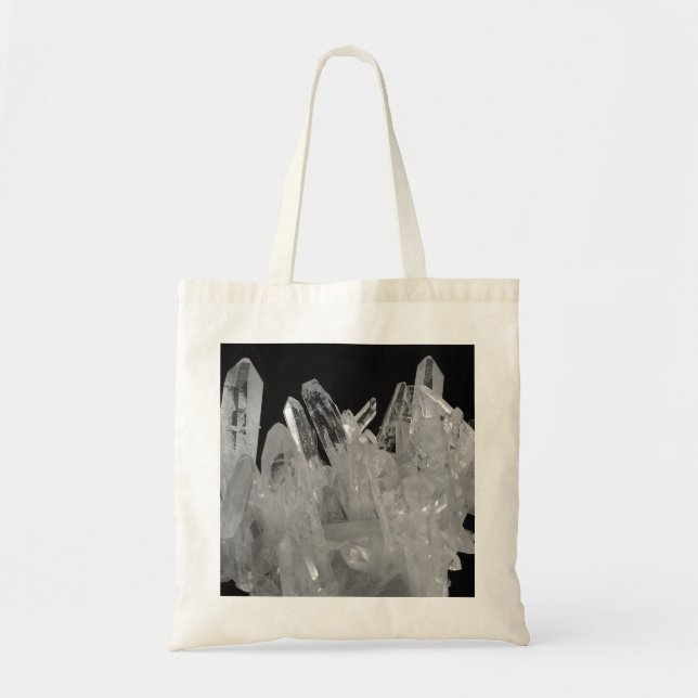 Crystal Energy Quartz Cluster Tote Bag (Front)